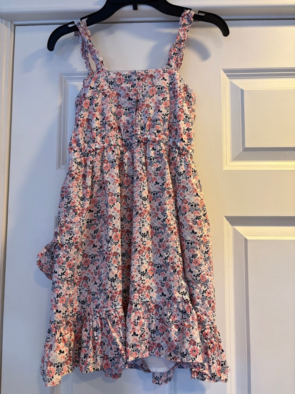 Girls Floral Janie & Jack Pink Sundress with Ruffle Hem - Picture 4 of 4